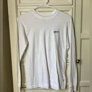 Vans Women's Circle Orb White/ Metallic Silver Long Sleeve Tee